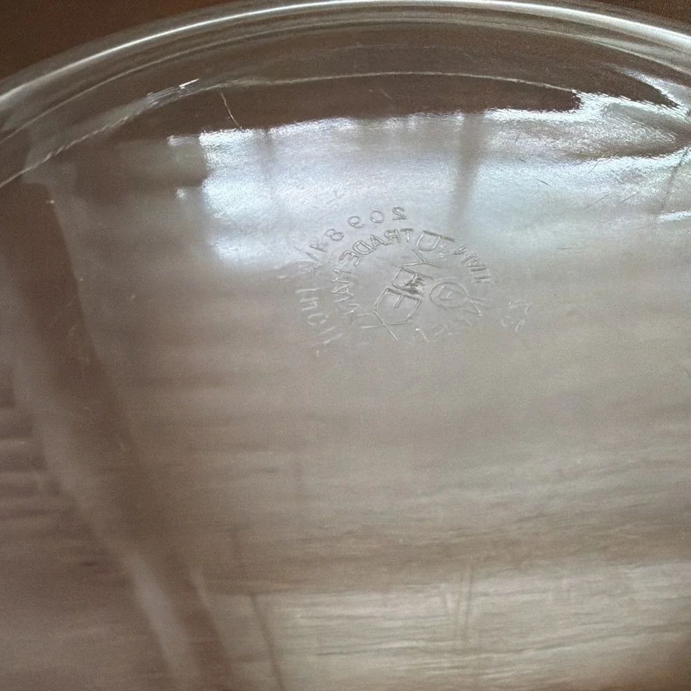 Vintage PYREX #209 Clear Glass Pie Pan 8 1/2